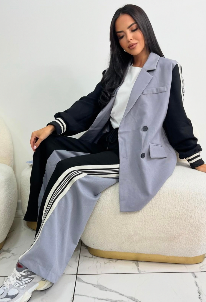 Compleu Adeline Doua Piese Gri