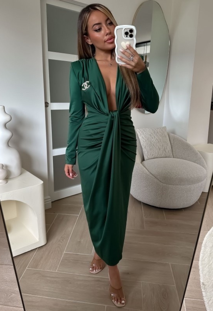 Rochie Modelatoare Luxury Kessy Verde