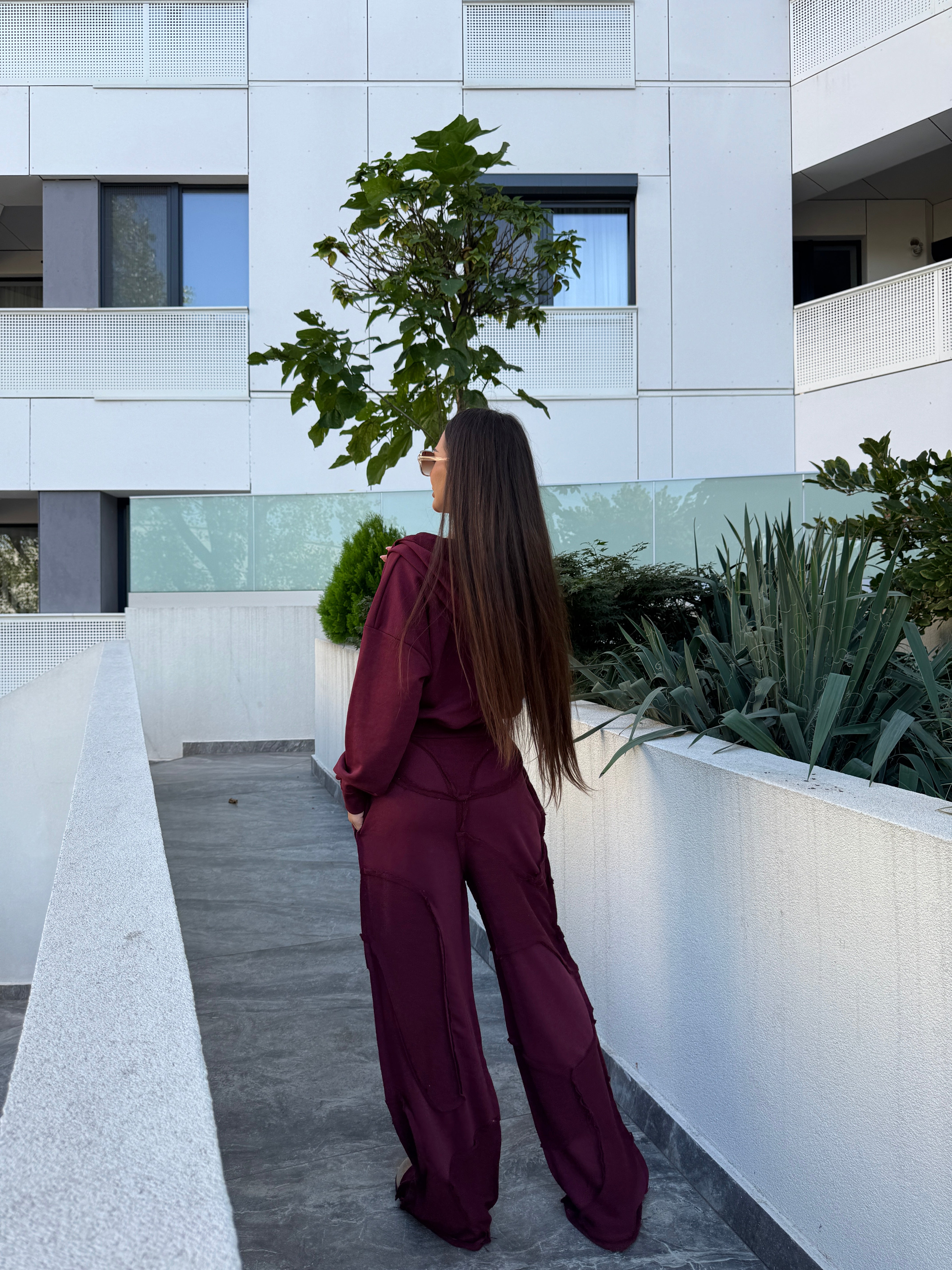 Compleu Nova Burgundy Doua Piese