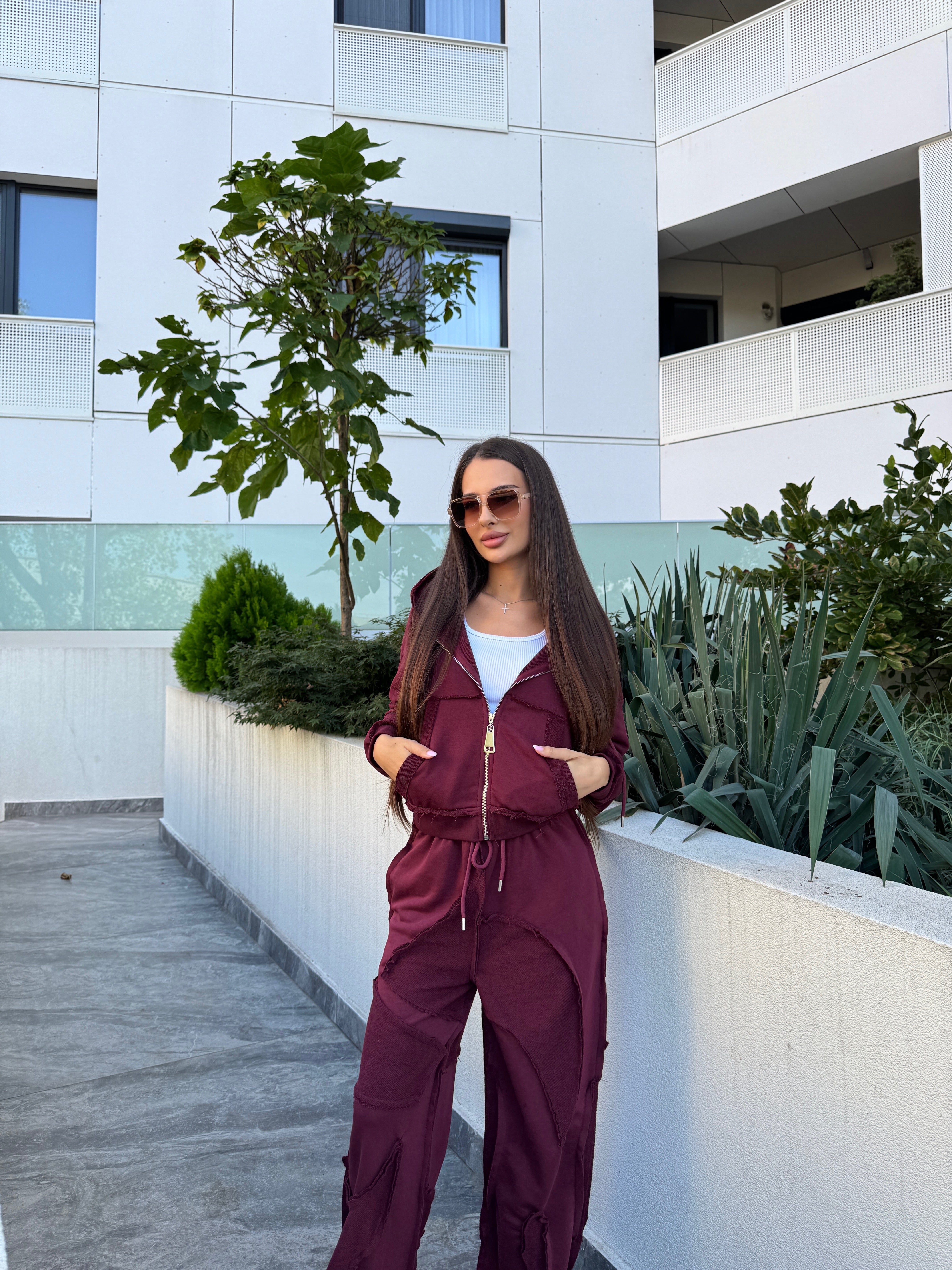 Compleu Nova Burgundy Doua Piese