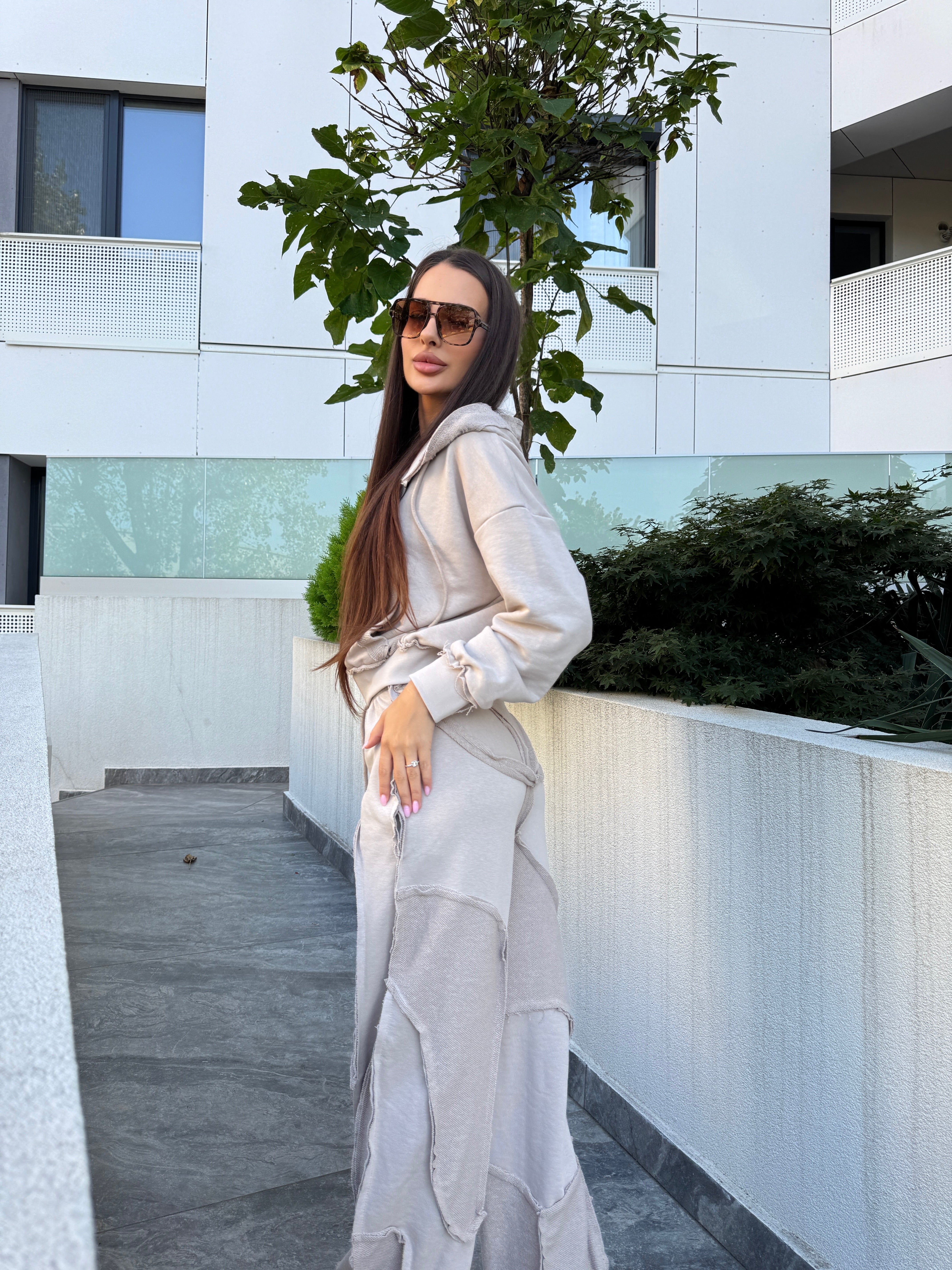 Compleu Nova Bej Cappuccino Doua Piese