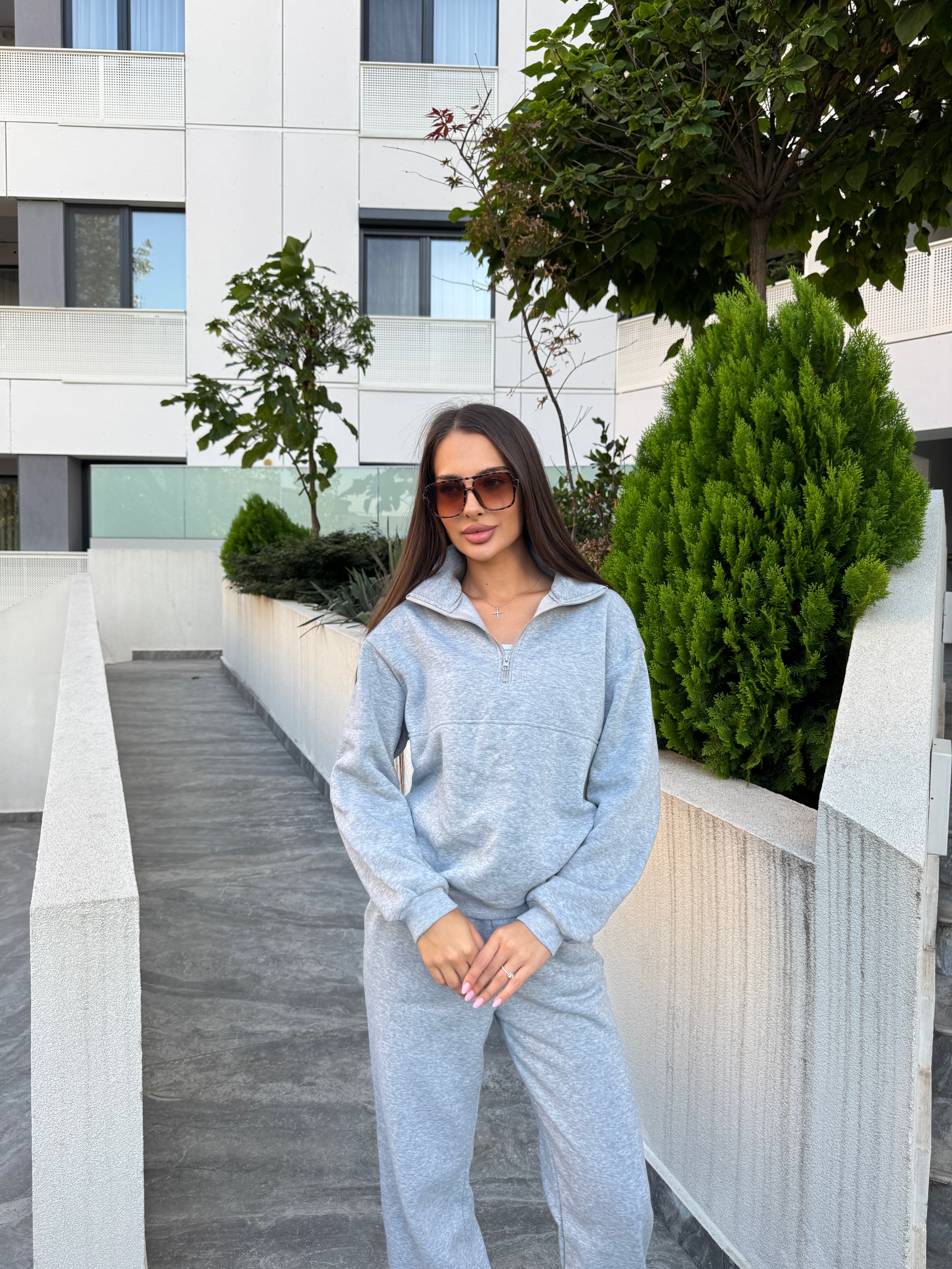 Compleu Lora Gri Doua Piese