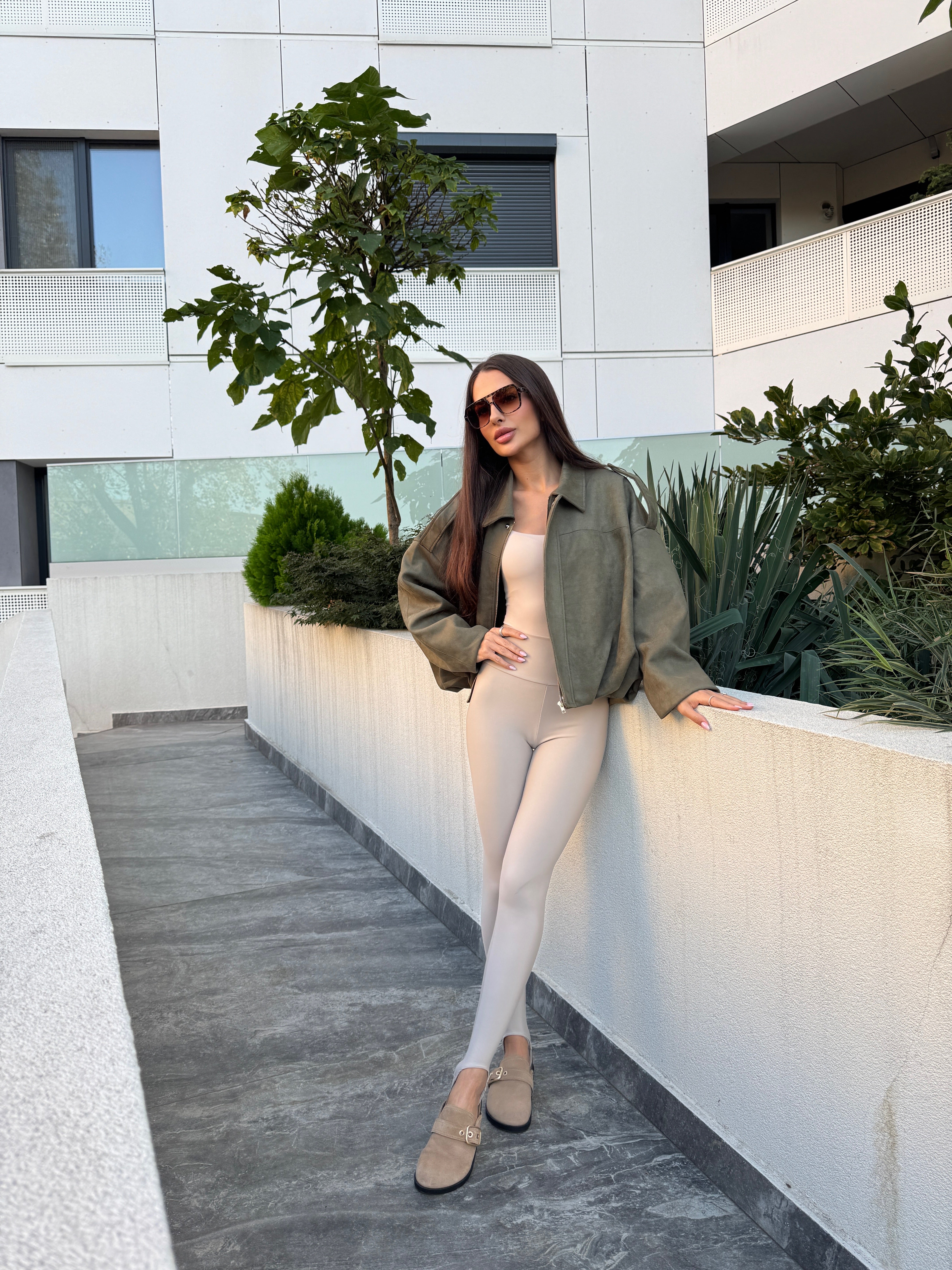 Colanți Modelatori Karina Bej Cu Banda Elastica Sub Talpa