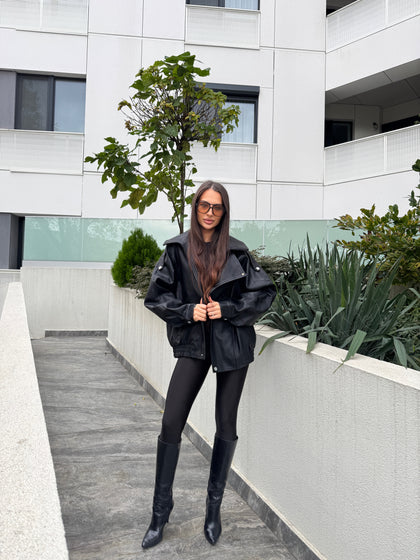 Jacheta Massimo Supradimensiunata Piele Ecologica Premium