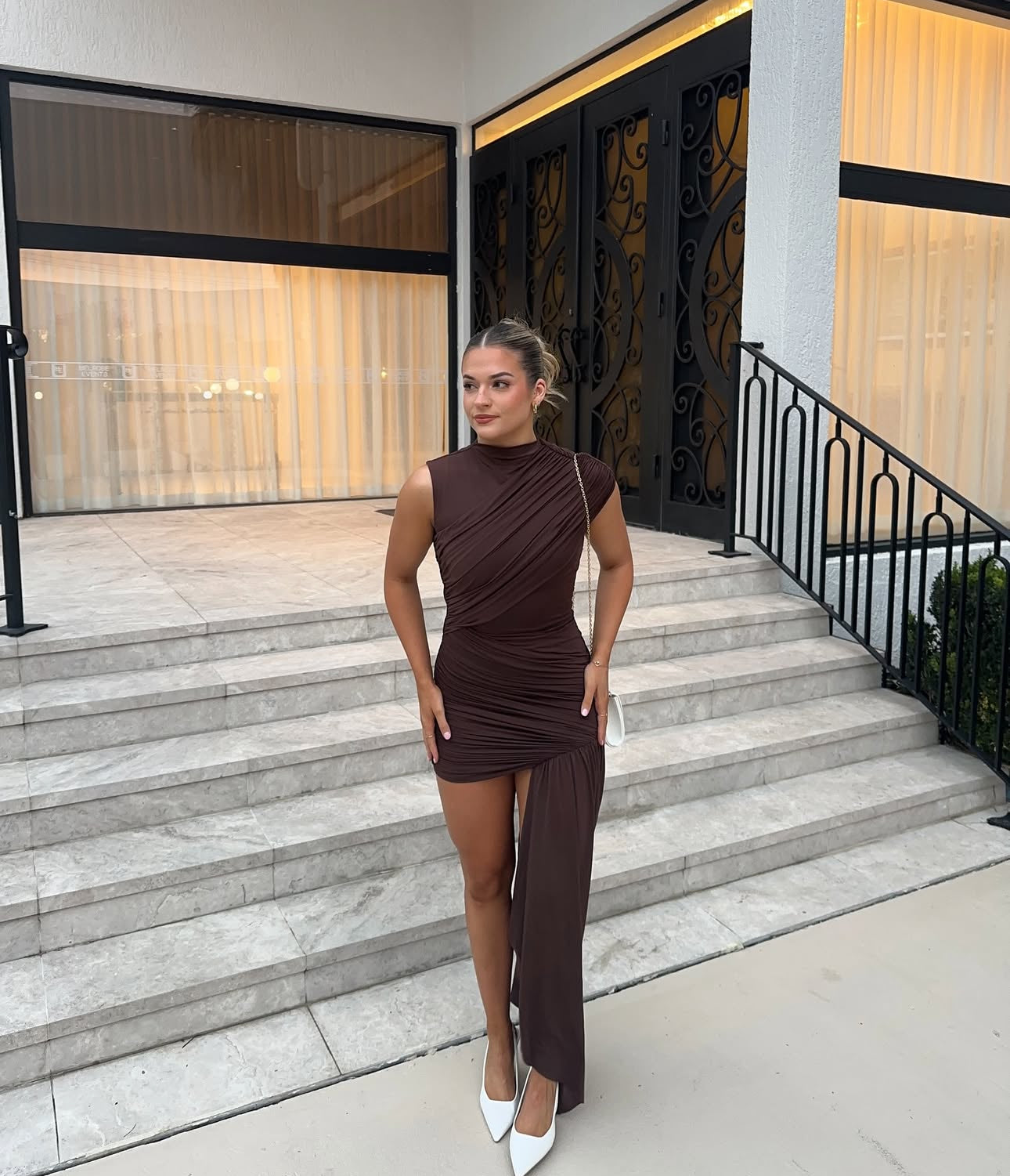 Rochie Mini Gavris Asimetrica Maro