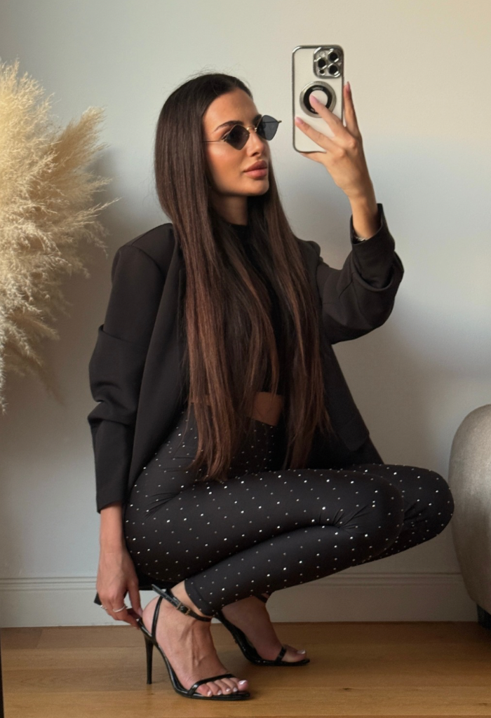 Colanți Luxury Sparkle Black