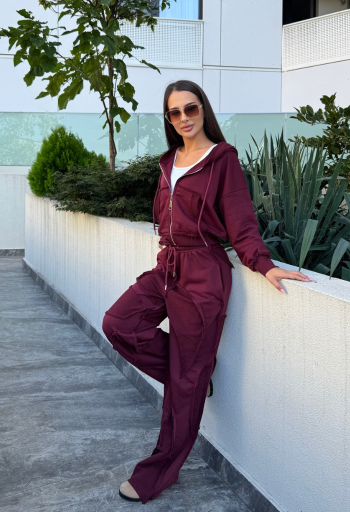 Compleu Nova Burgundy Doua Piese