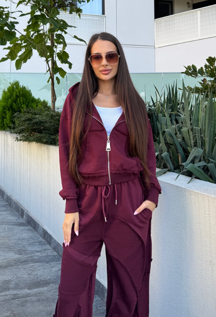 Compleu Nova Burgundy Doua Piese