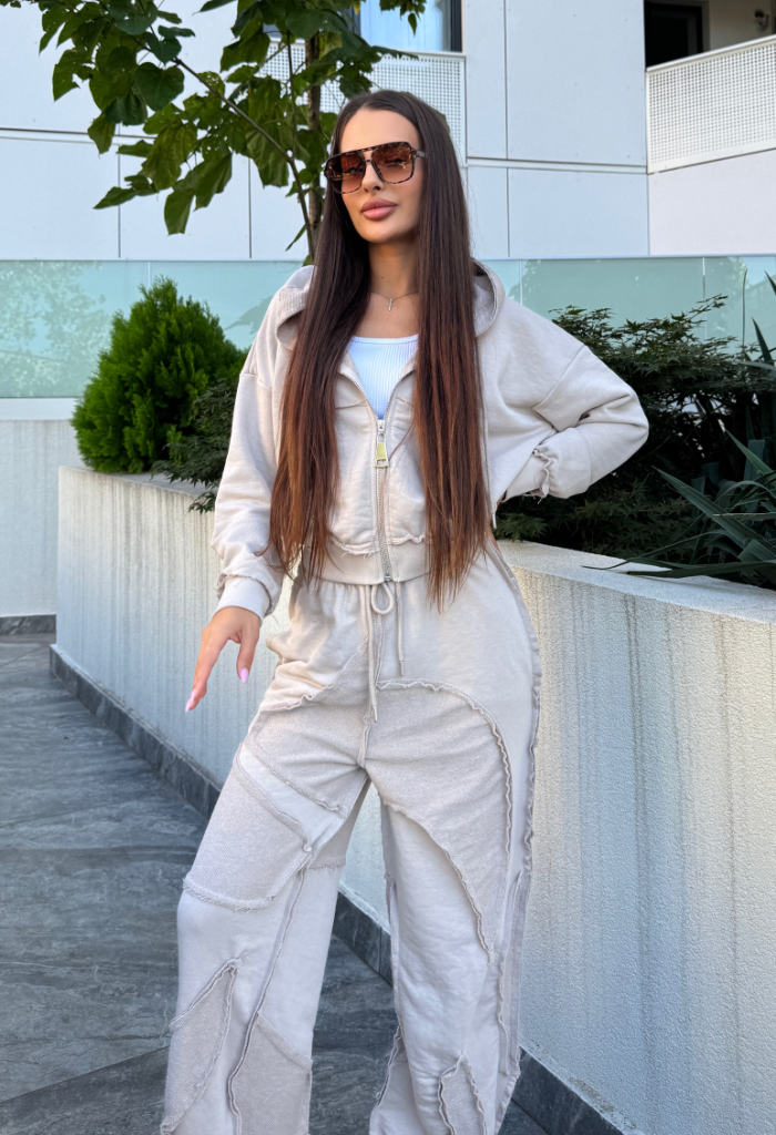 Compleu Nova Bej Cappuccino Doua Piese
