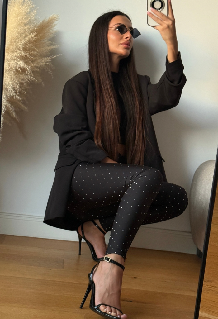 Colanți Luxury Sparkle Black